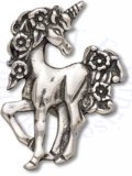 Fantasy Standing Flowered Unicorn Charm