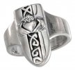 Unisex Claddagh Shield Ring Celtic Knots