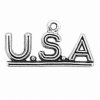 Abbreviated United States Of America USA Charm