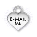 EMAIL ME Valentines Candy Heart Charm