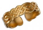 Gold Vermeil Celtic Closed Weave Toe Ring
