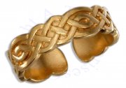Men's Gold Vermeil Celtic Weave Toe Ring
