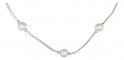 Freshwater Pearls White Liquid Silver Choker Necklace