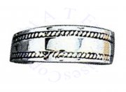 Plain Wide Graduated Band Rope Edging Adjustable Toe Ring