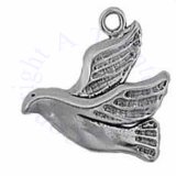 Flying Spread Wing Peace Dove Charm