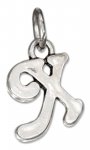 Scrolled Letter X Charm