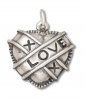 XOX Hugs And Kisses Love Puffed Heart Charm