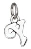 Scrolled Letter Y Charm