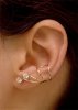 Gold Vermeil Pierceless Left Only Ear Cuff Wrap Earring