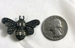 Vintage Judith Jack Marcasite Bumble Bee Brooch