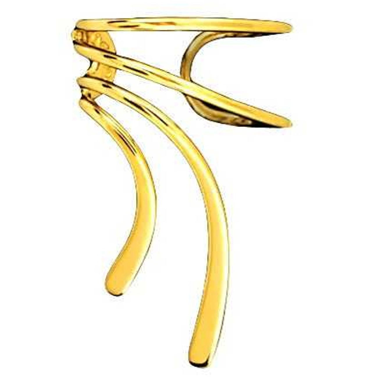 Left Only Gold Vermeil Short Wave Ear Cuff Left Only Gold Vermeil Short Wave Ear Cuff