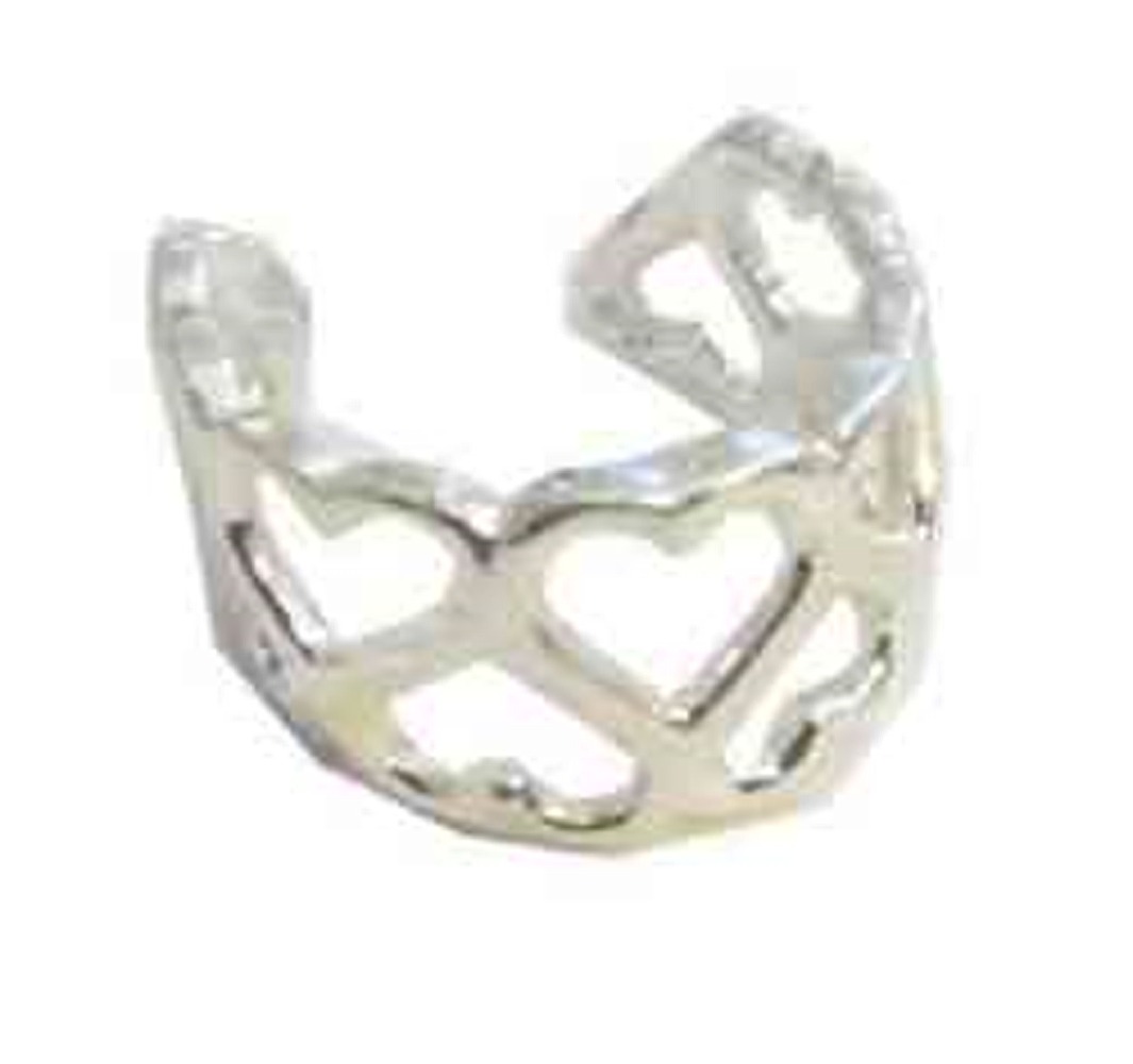 Left Or Right Nonpiercing Heart Pattern Middle Inner Ear Cuff Left Or Right Nonpiercing Heart Pattern Middle Inner Ear Cuff