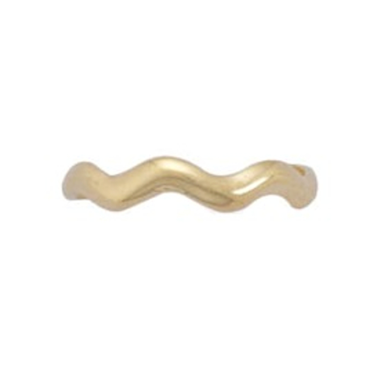 14kt Gold Plated Lightly Wavy Thin Band Adjustable Toe Ring 14kt Gold Plated Lightly Wavy Thin Band Adjustable Toe Ring