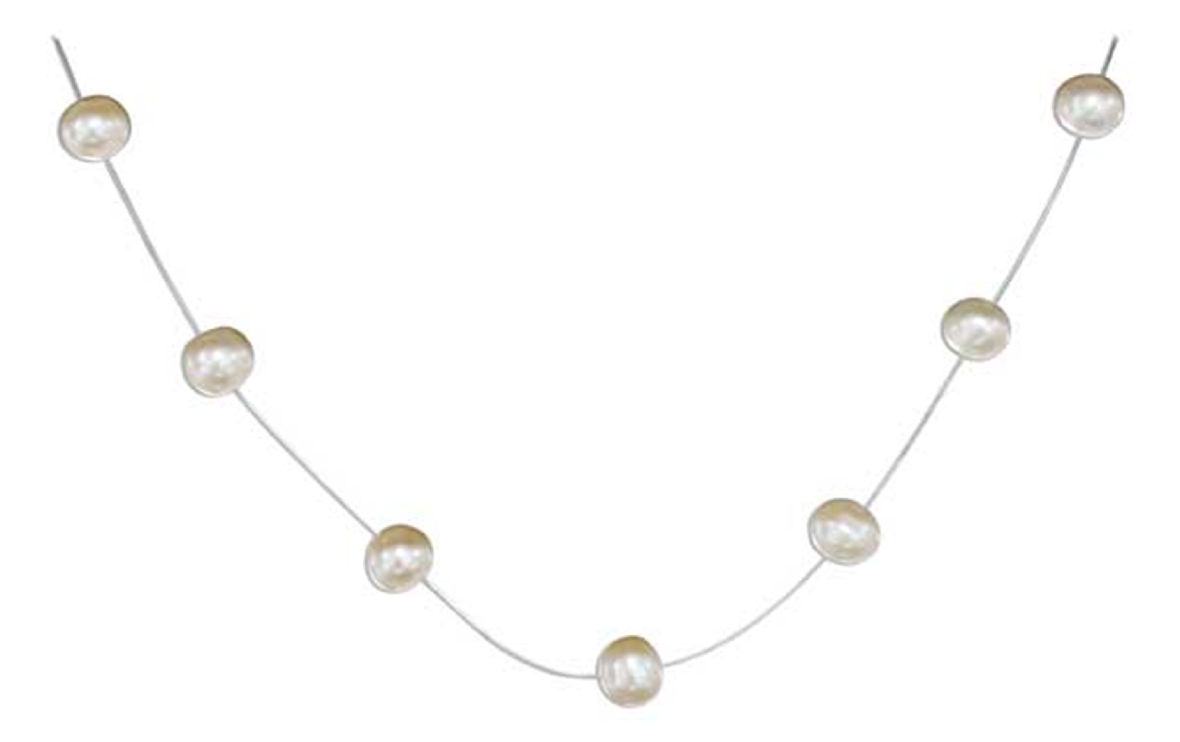 Freshwater Pearl Illusion Choker Necklace Freshwater Pearl Illusion Choker Necklace