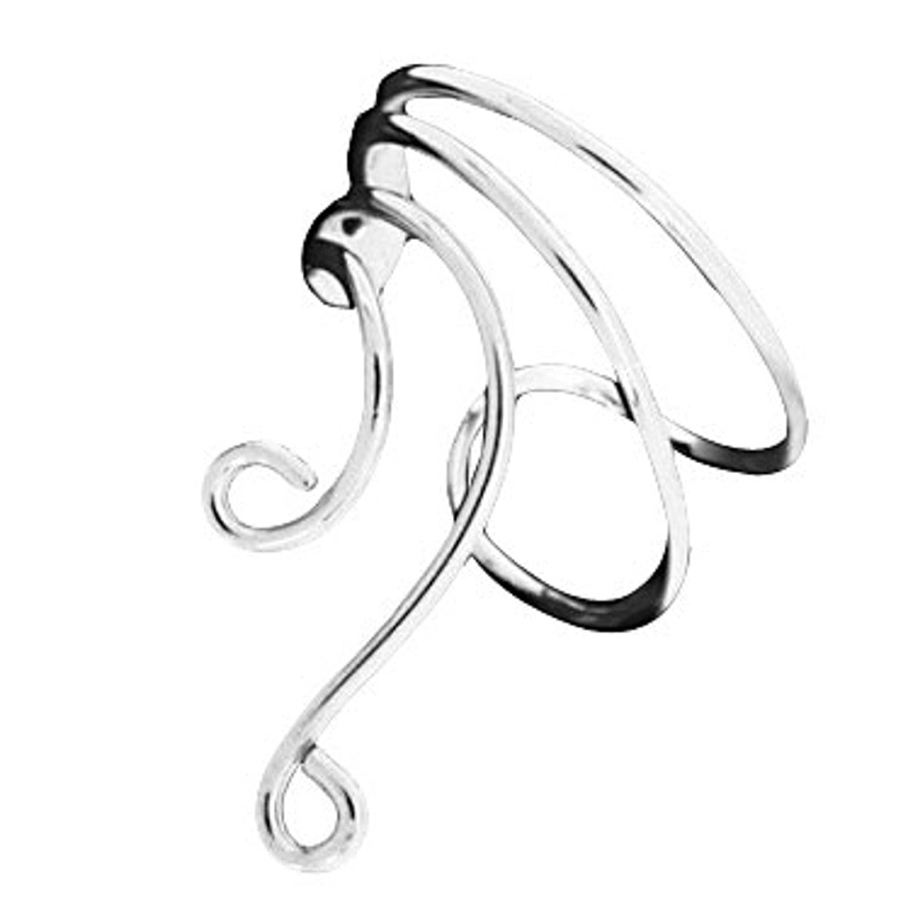 Left Only Short Wire Extension Middle Ear Cuff Attachable Loops Left Only Short Wire Extension Middle Ear Cuff Attachable Loops