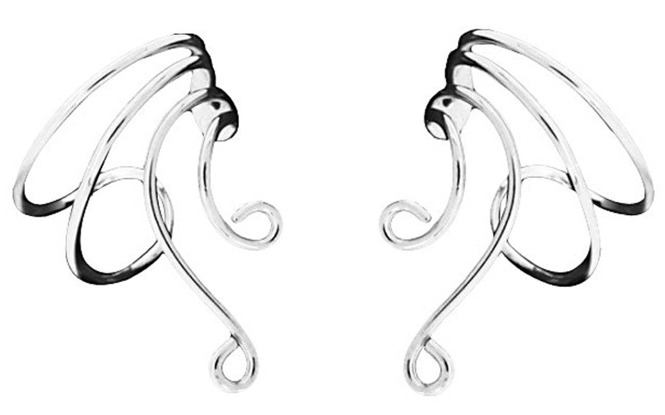 Left And Right Short Wire Extension Middle Ear Cuff Attachable Loops Left And Right Short Wire Extension Middle Ear Cuff Attachable Loops