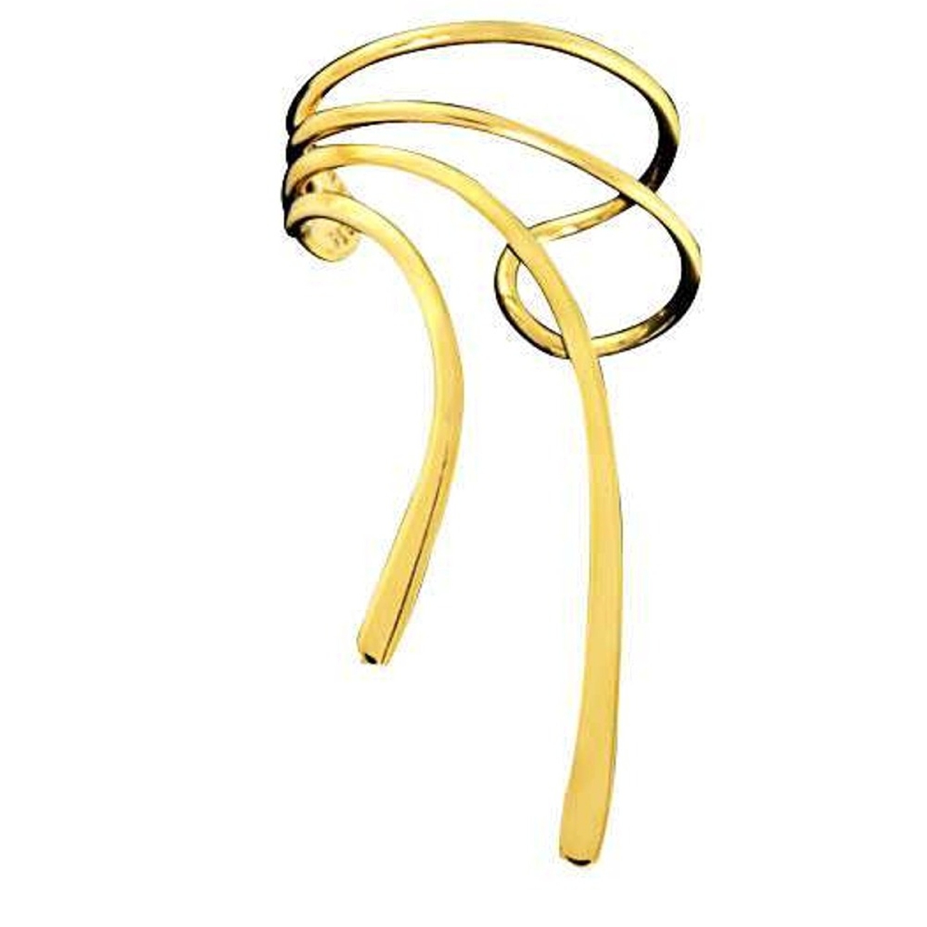 Left Only Gold Vermeil Long Wave Ear Cuff Left Only Gold Vermeil Long Wave Ear Cuff
