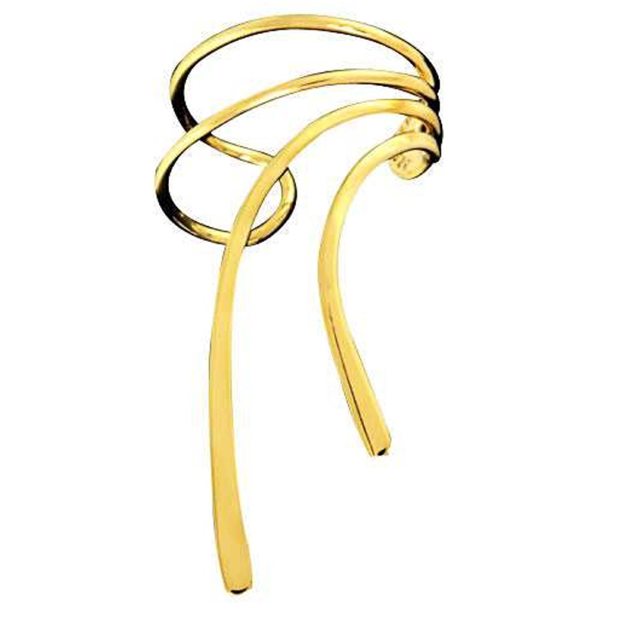 Right Only Gold Vermeil Long Wave Ear Cuff Right Only Gold Vermeil Long Wave Ear Cuff