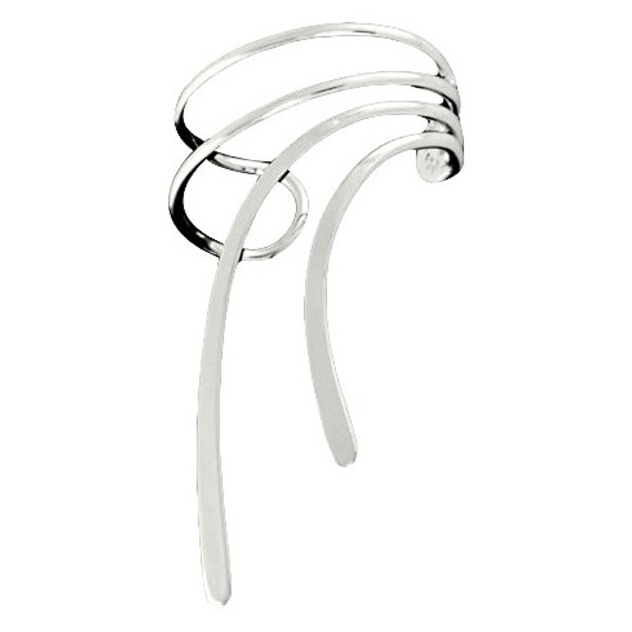 Right Only Sterling Silver Long Wave Ear Cuff Right Only Sterling Silver Long Wave Ear Cuff
