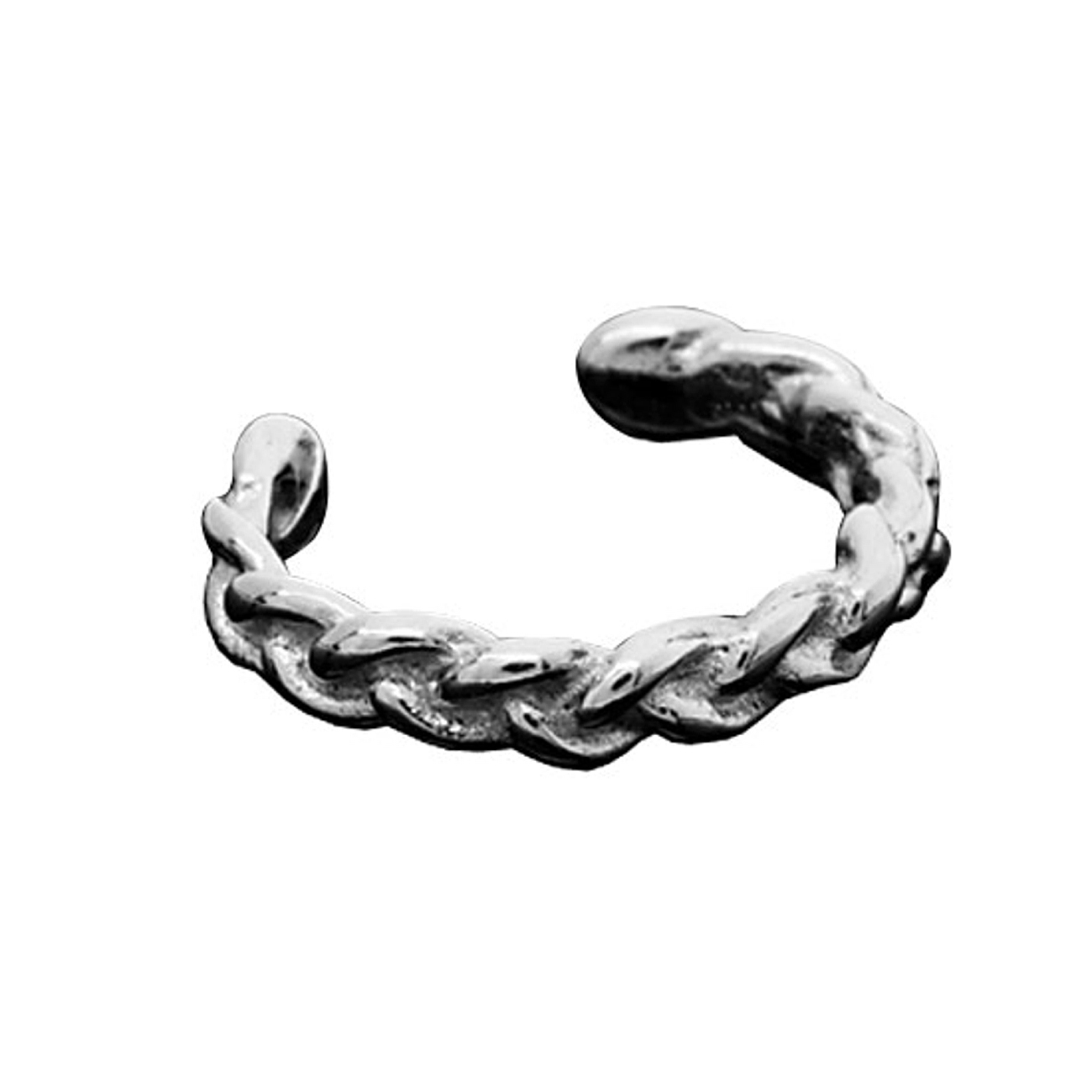Left Or Right Pierceless Small Braided Band Outer Ear Cuff Left Or Right Pierceless Small Braided Band Outer Ear Cuff
