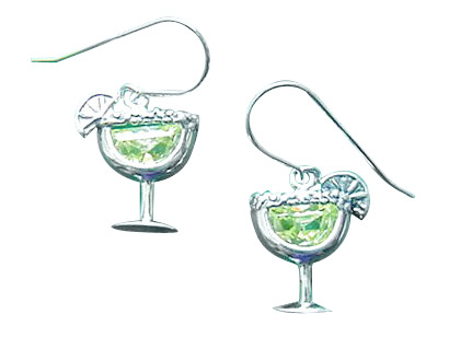 Lemon Lime Cubic Zirconia Margarita Earrings Lemon Lime Cubic Zirconia Margarita Earrings