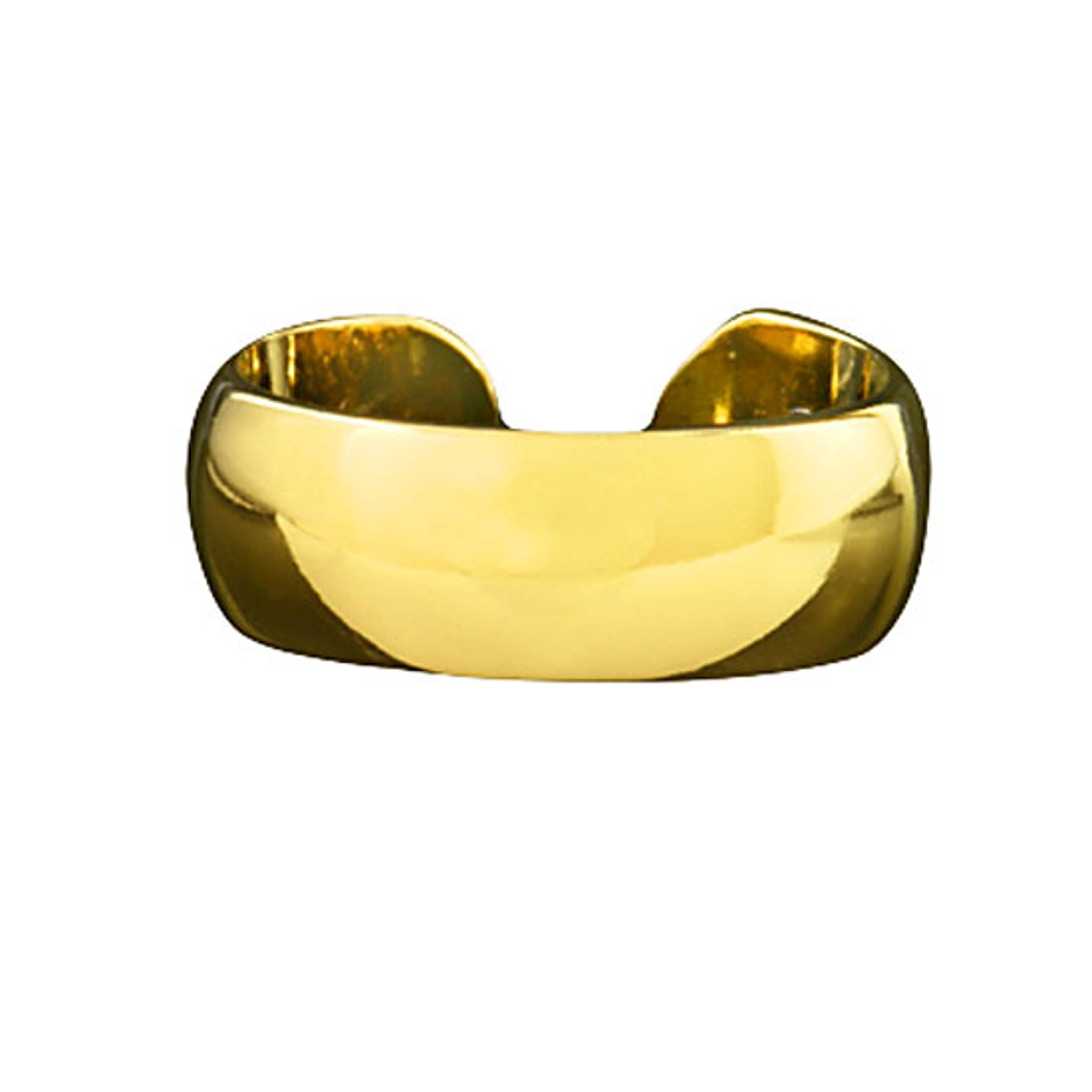 Gold Vermeil Pierceless Left Or Right Plain Band Ear Cuff Gold Vermeil Pierceless Left Or Right Plain Band Ear Cuff