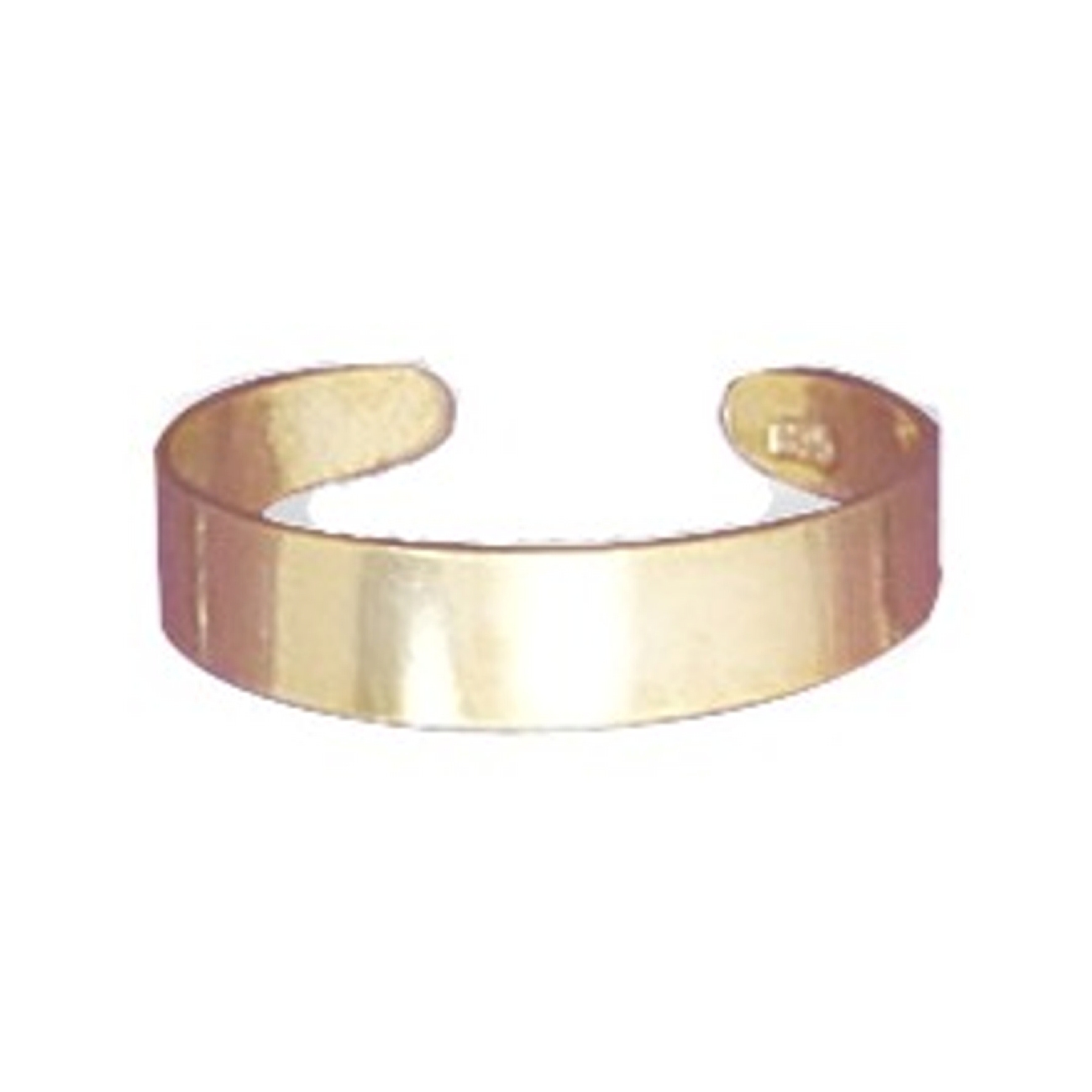14kt Gold Plated 4mm Plain Band Adjustable Toe Ring 14kt Gold Plated 4mm Plain Band Adjustable Toe Ring