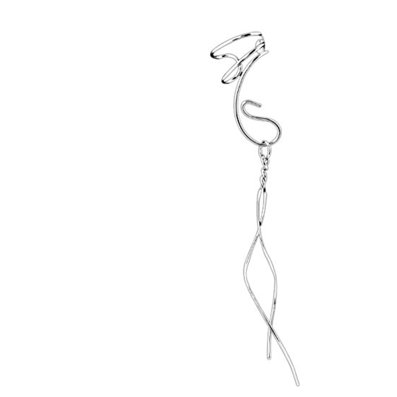 Right Only Dangling Flat Wire Ear Cuff Set Right Only Dangling Flat Wire Ear Cuff Set