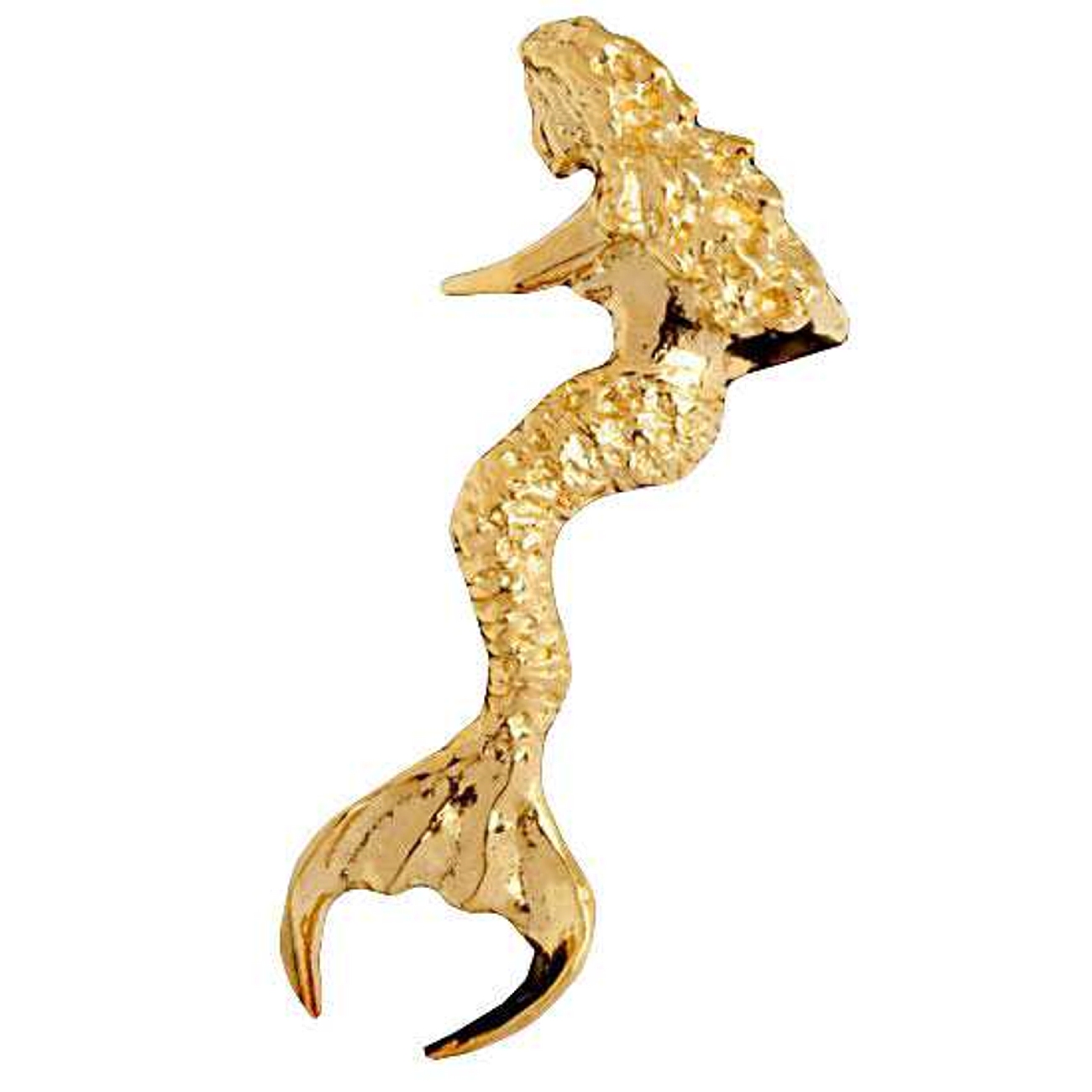 Left Only 14k Gold Vermeil Modest Mermaid With Long Hair Ear Cuff Left Only 14k Gold Vermeil Modest Mermaid With Long Hair Ear Cuff