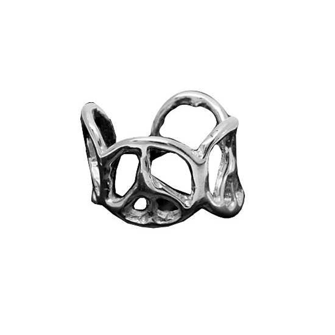Left Or Right Peace Sign Symbol Ear Cuff Left Or Right Peace Sign Symbol Ear Cuff