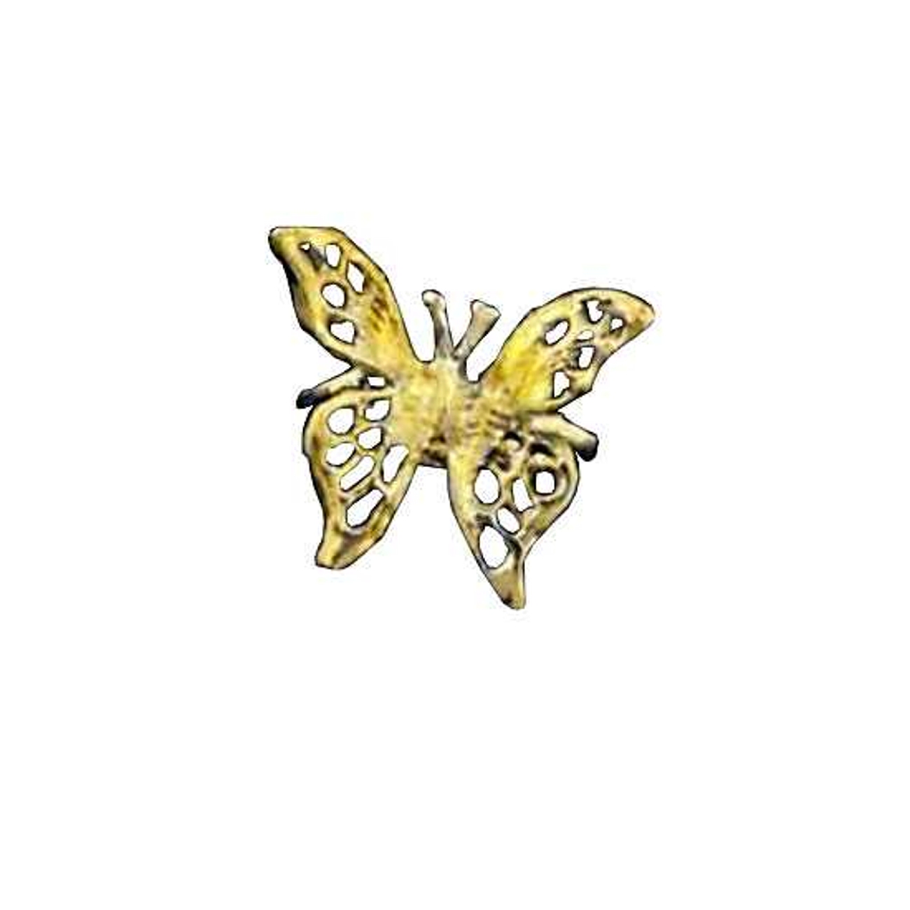 Left Only Gold Vermeil Pierceless 3D Open Butterfly Ear Cuff Left Only Gold Vermeil Pierceless 3D Open Butterfly Ear Cuff
