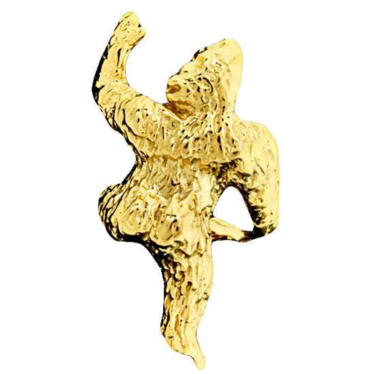 Left Only Gold Vermeil Pierceless Climbing Gorilla Ape Ear Cuff Left Only Gold Vermeil Pierceless Climbing Gorilla Ape Ear Cuff