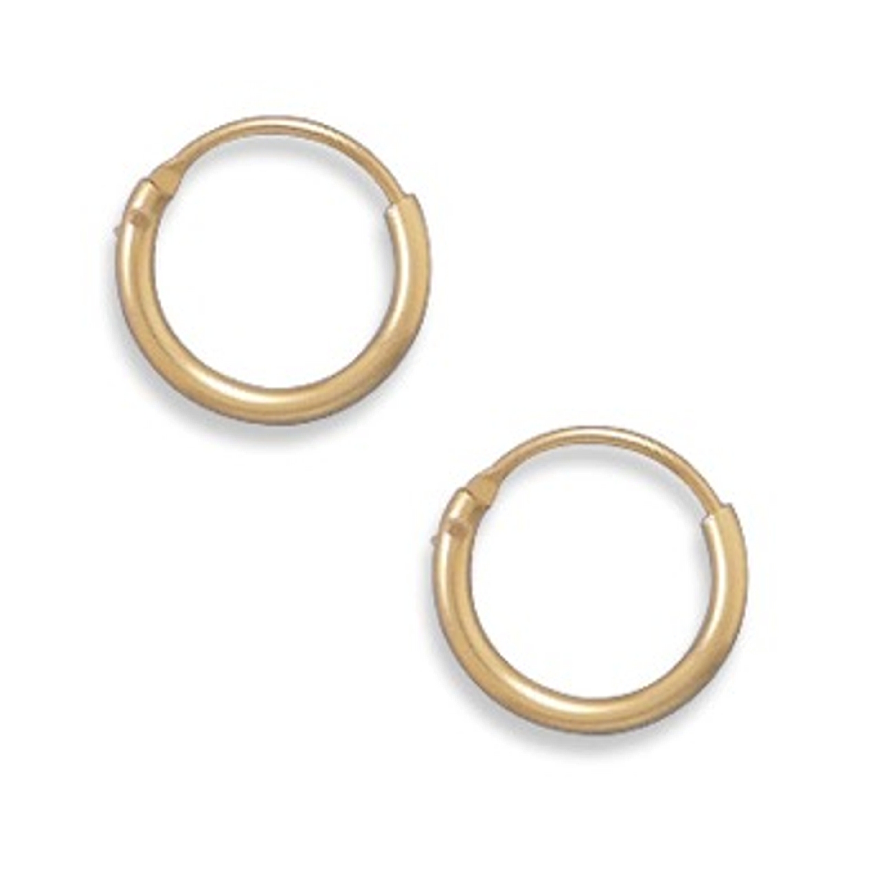 11mm Diameter 12/20 Gold Filled Endless Hoop Earrings 11mm Diameter 12/20 Gold Filled Endless Hoop Earrings