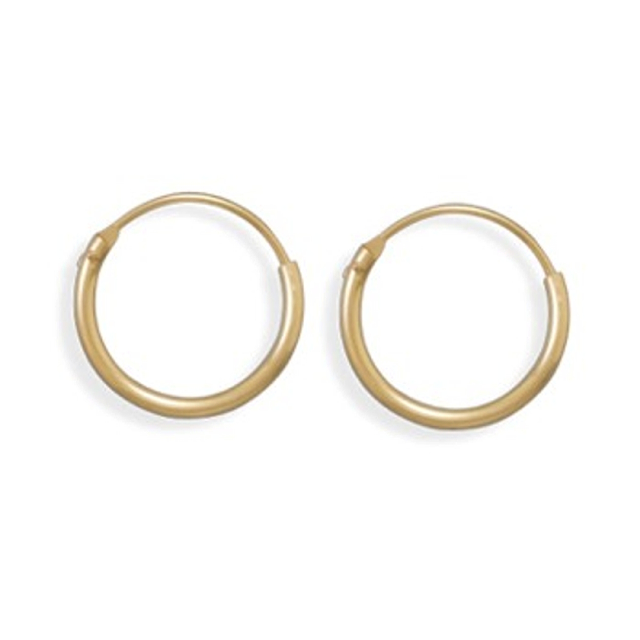 15mm Diameter 12/20 Gold Filled Endless Hoop Earrings 15mm Diameter 12/20 Gold Filled Endless Hoop Earrings