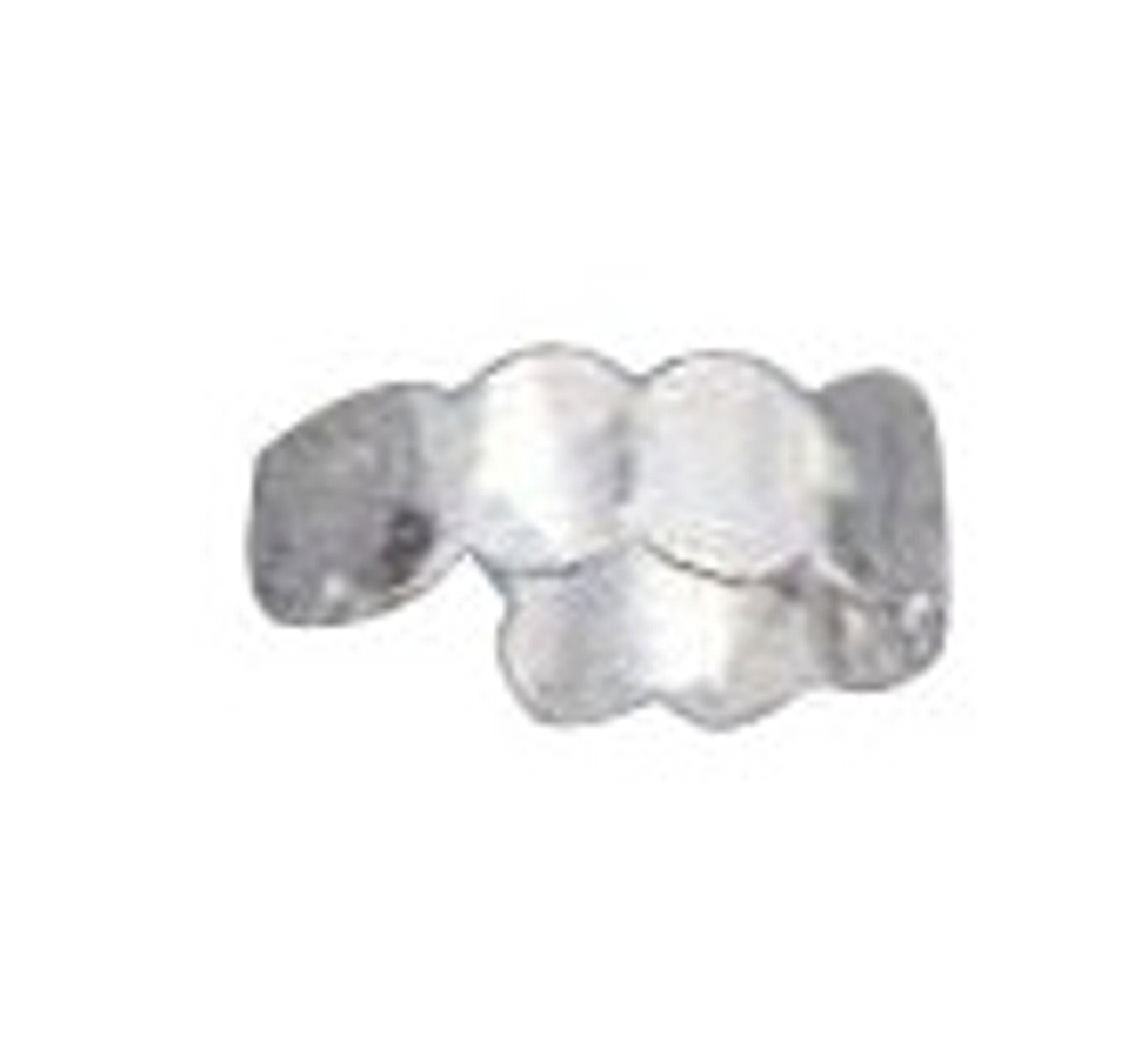 Adjustable 5mm Scallaped Pounded Hammered Toe Ring Adjustable 5mm Scallaped Pounded Hammered Toe Ring