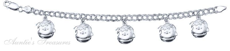 8" Unique Peanuts Linus Van Pelt Charm Bracelet 8" Unique Peanuts Linus Van Pelt Charm Bracelet