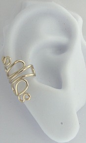 Left Or Right Gold Filled Nonpiercing Squiggle Ear Cuff Left Or Right Gold Filled Nonpiercing Squiggle Ear Cuff