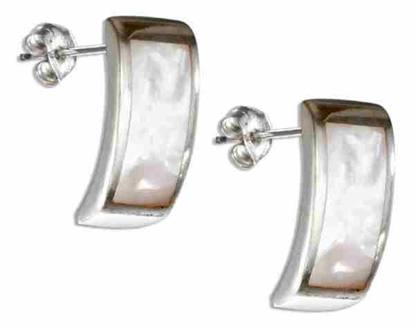 Mother Of Pearl Inlay Cuff Earrings Mother Of Pearl Inlay Cuff Earrings