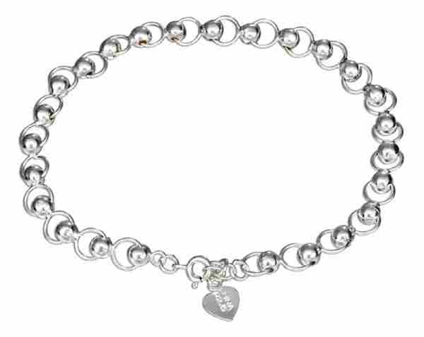 10" Ball Circle Link Ankle Bracelet - Click Image to Close