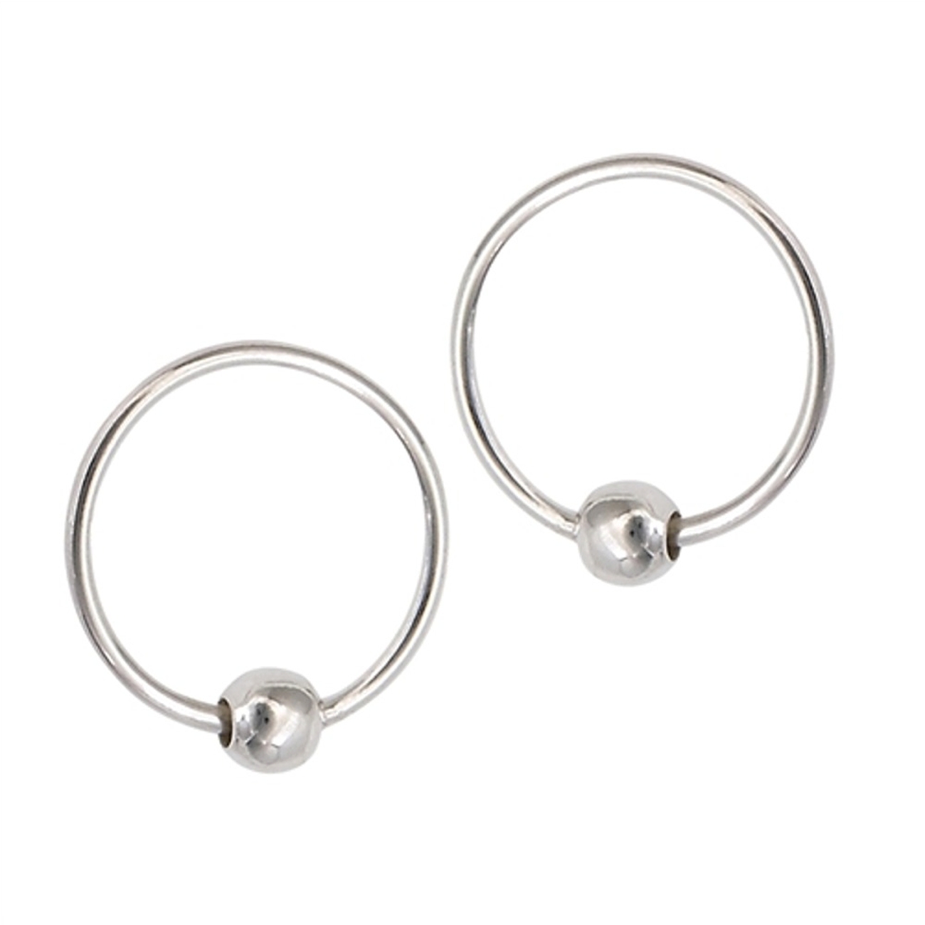 Sterling Silver 10mm Diameter Endless Hoop Earrings : Aunties Treasures ...