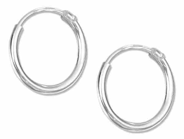 12mm Diameter Endless Hoop Earrings 12mm Diameter Endless Hoop Earrings