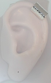Nonpiercing Hammered 13mm Extra Wide Mini Flat Band Upper Ear Cuff Nonpiercing Hammered 13mm Extra Wide Mini Flat Band Upper Ear Cuff