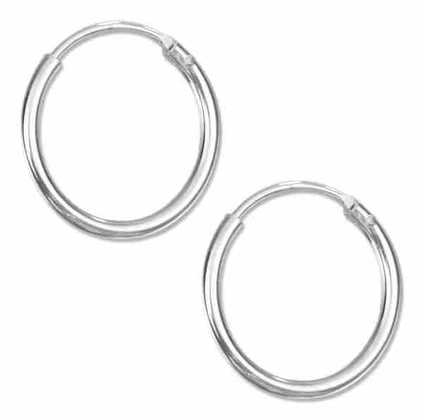 14mm Diameter Endless Hoop Earrings 14mm Diameter Endless Hoop Earrings