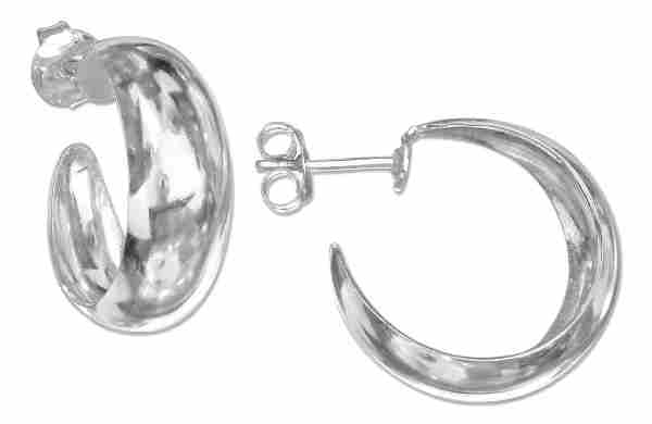 5mm Wide 14mm Diameter Medium Cuff Curl Earrings 5mm Wide 14mm Diameter Medium Cuff Curl Earrings