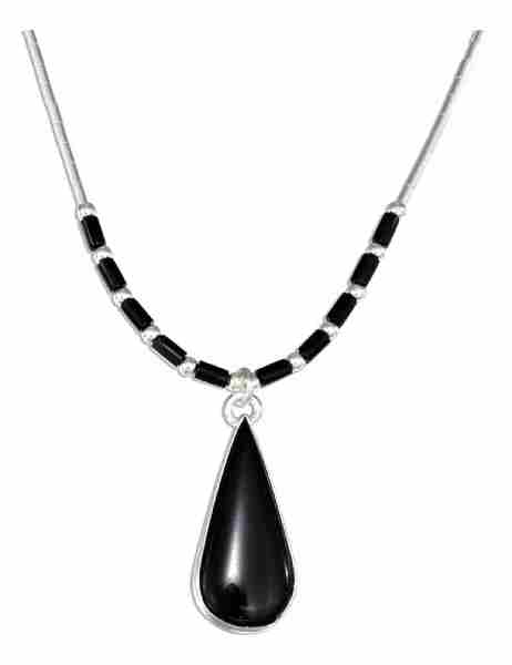 Choker Necklace Black Onyx Heishi Beads Plain Black Onyx Teardro Choker Necklace Black Onyx Heishi Beads Plain Black Onyx Teardro