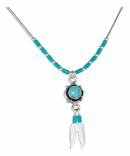 Turquoise Heishi Bead Eagle Choker Necklace Turquoise Heishi Bead Eagle Choker Necklace