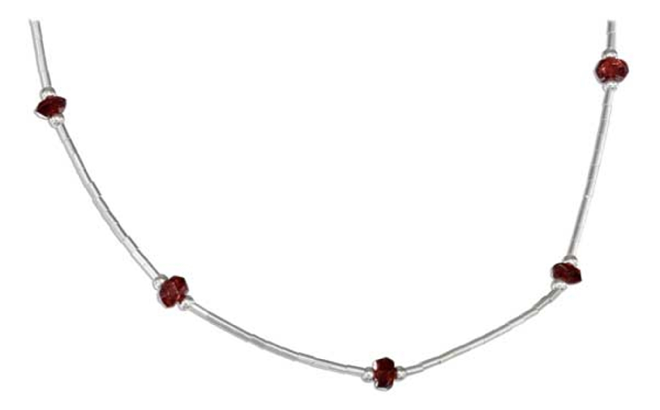 Garnet Beaded Choker Necklace Garnet Beaded Choker Necklace