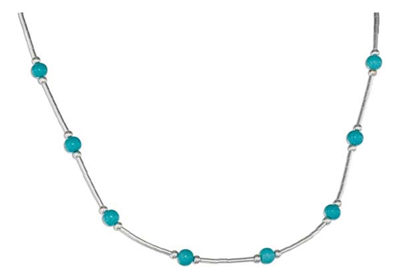 Turquoise Beaded Choker Necklace Turquoise Beaded Choker Necklace