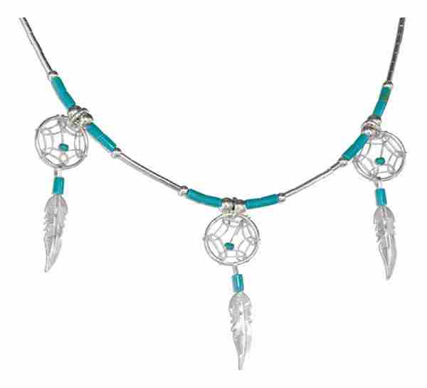 Dream Catcher Necklace - Click Image to Close