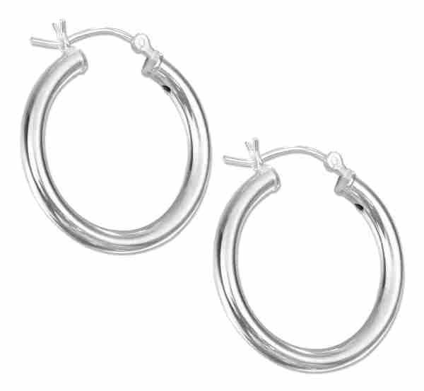 Tubular Hoop Earrings 25mm Tubular Hoop Earrings 25mm